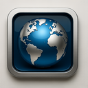 icon_entertainment_globe_metallic icon preview