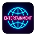 icon_entertainment_globe_neon icon preview