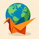 icon_entertainment_globe_origami icon preview