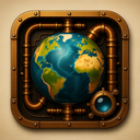 icon_entertainment_globe_steampunk icon preview