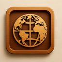 icon_entertainment_globe_wooden icon preview