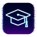 icon_entertainment_graduation_cap_digital_glitch icon preview