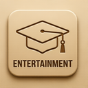 icon_entertainment_graduation_cap_embossed icon preview