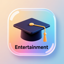 icon_entertainment_graduation_cap_glassy icon preview