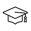icon_entertainment_graduation_cap_outline icon preview