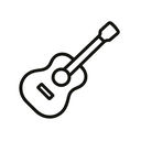 icon_entertainment_guitar_minimal_outline icon preview