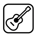 icon_entertainment_guitar_monochrome icon preview