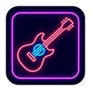 icon_entertainment_guitar_neon icon preview