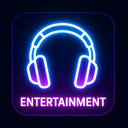 icon_entertainment_headphones_glow_effect icon preview