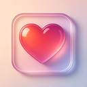 icon_entertainment_heart_glassy icon preview