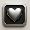 icon_entertainment_heart_metallic icon preview