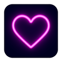 icon_entertainment_heart_neon icon preview