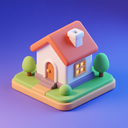 icon_entertainment_house_3d_isometric icon preview