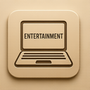icon_entertainment_laptop_embossed icon preview