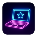 icon_entertainment_laptop_neon icon preview