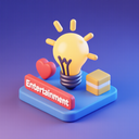 icon_entertainment_light_bulb_3d_isometric icon preview