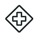 icon_entertainment_medical_cross_asymmetrical icon preview