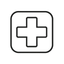 icon_entertainment_medical_cross_line_art icon preview
