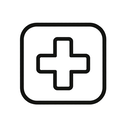 icon_entertainment_medical_cross_monochrome icon preview