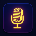 icon_entertainment_microphone_glow_effect icon preview