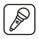 icon_entertainment_microphone_line_art icon preview
