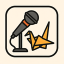 icon_entertainment_microphone_origami icon preview