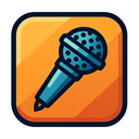 icon_entertainment_microphone_sharp_edges icon preview
