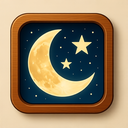 icon_entertainment_moon_wooden icon preview