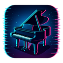 icon_entertainment_piano_digital_glitch icon preview