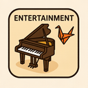 icon_entertainment_piano_origami icon preview