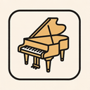 icon_entertainment_piano_thin icon preview