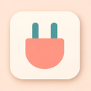 icon_entertainment_plug_flat_pastel icon preview