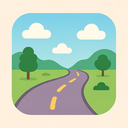 icon_entertainment_road_flat_pastel icon preview