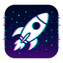 icon_entertainment_rocket_digital_glitch icon preview