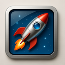 icon_entertainment_rocket_metallic icon preview