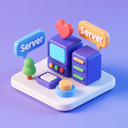 icon_entertainment_server_3d_isometric icon preview