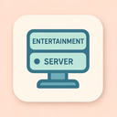 icon_entertainment_server_flat_pastel icon preview