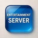 icon_entertainment_server_glassy icon preview