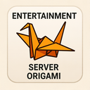 icon_entertainment_server_origami icon preview