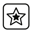 icon_entertainment_star_monochrome icon preview