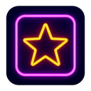 icon_entertainment_star_neon icon preview