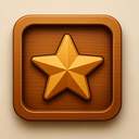 icon_entertainment_star_wooden icon preview