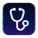 icon_entertainment_stethoscope_digital_glitch icon preview