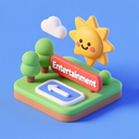 icon_entertainment_sun_3d_isometric icon preview
