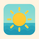 icon_entertainment_sun_flat_pastel icon preview