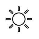 icon_entertainment_sun_minimal_outline icon preview