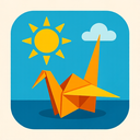 icon_entertainment_sun_origami icon preview
