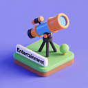 icon_entertainment_telescope_3d_isometric icon preview