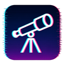 icon_entertainment_telescope_digital_glitch icon preview