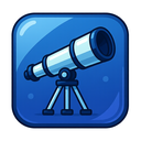 icon_entertainment_telescope_glassy icon preview